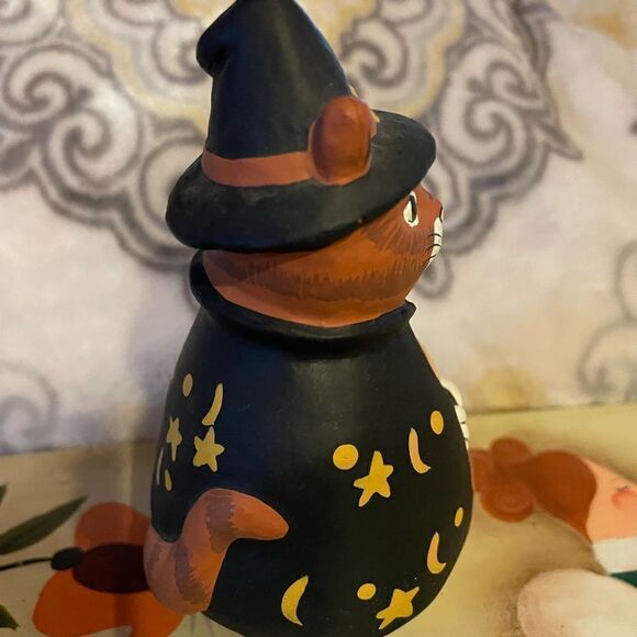 Midwest Pottery Halloween Cat made in the Philippines - Picture 6 of 8